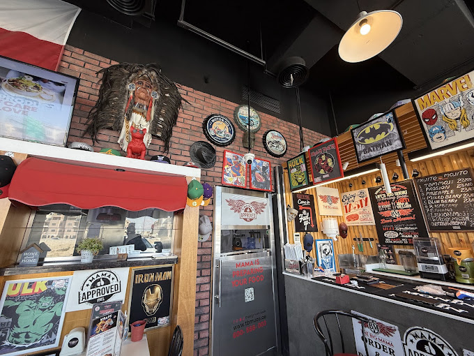 Comic-themed interior